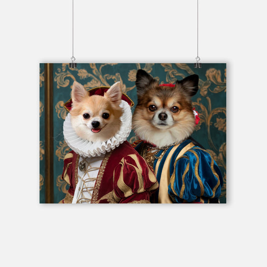 Royal Pet Portrait - Two Pet