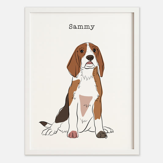 Pet Portrait - Outline Art Color