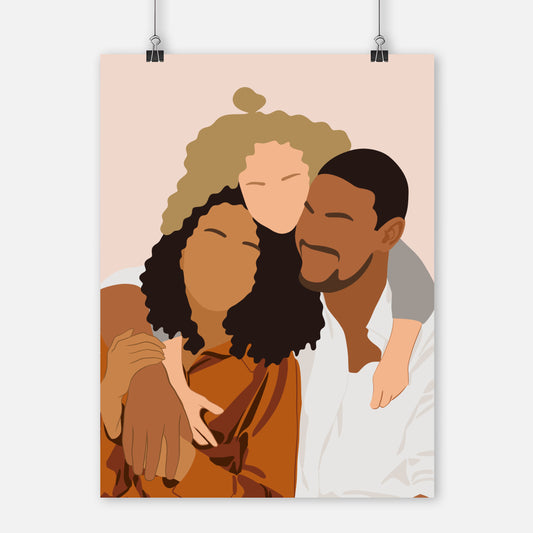 Family Portrait - Minimalist Style