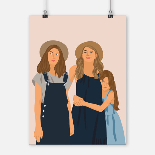 Family Portrait - Detailed Style