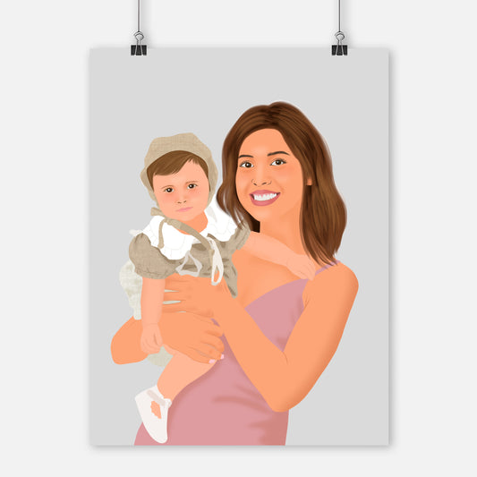 Family Portrait - Realistic Style