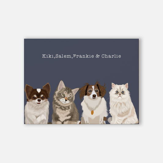 Pet Portrait - Four Pet