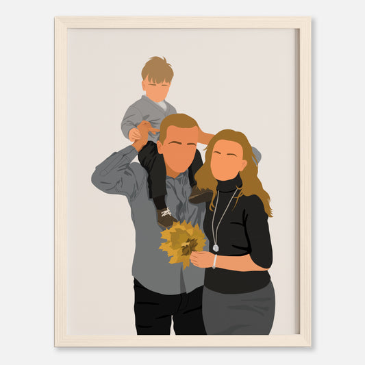 Family Portrait - Minimalist Style
