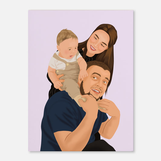 Family Portrait - Realistic Style