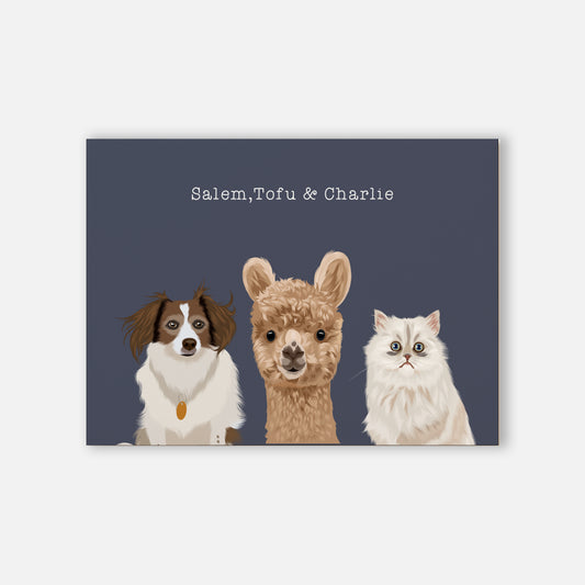 Pet Portrait - Three Pet