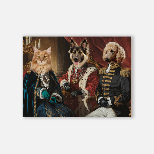 Royal Pet Portrait - Three Pet
