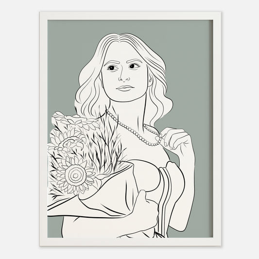 Single Portrait - Outline Style