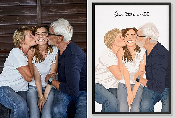 The Perfect Family • Custom Portrait