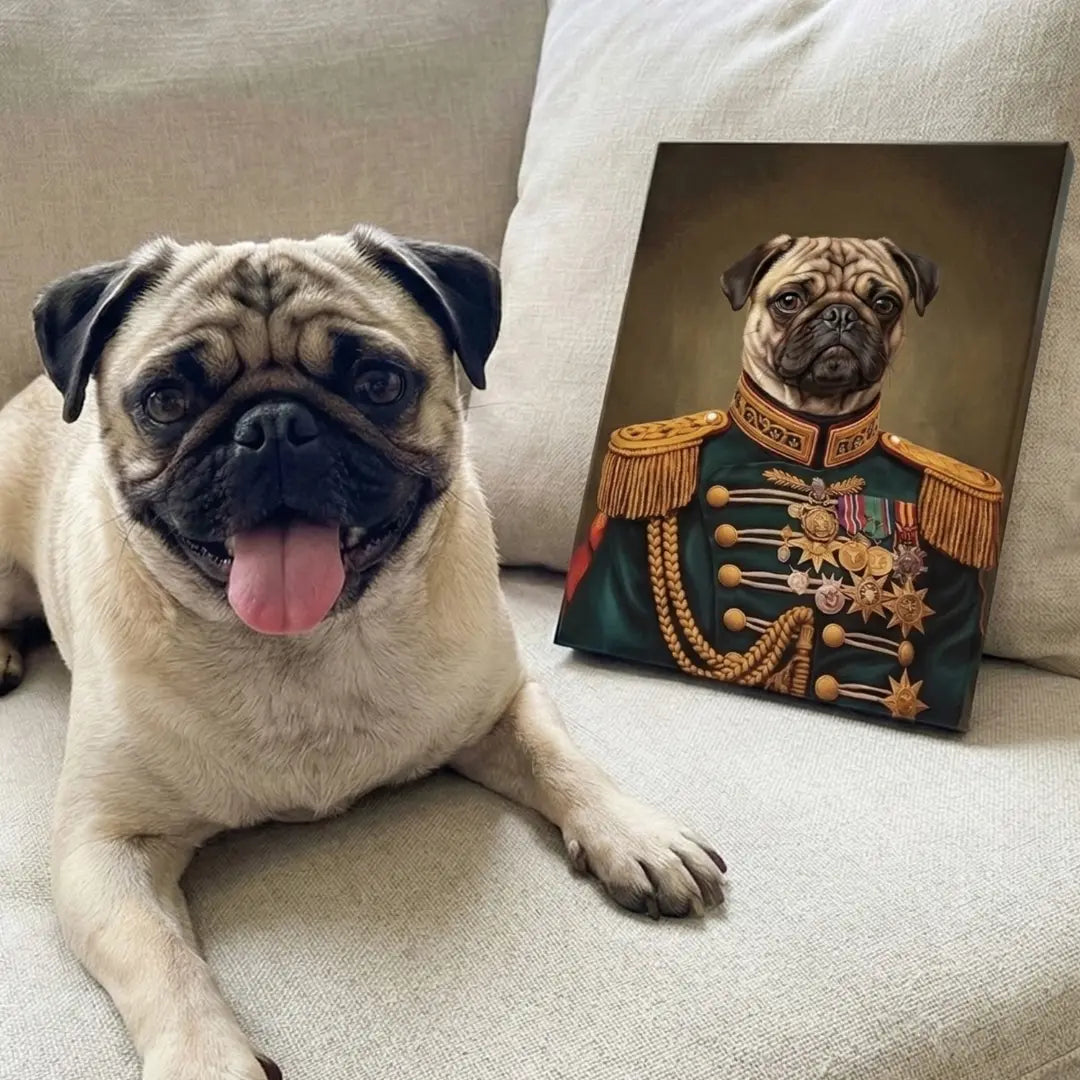 The General - Custom Military Pet Portrait